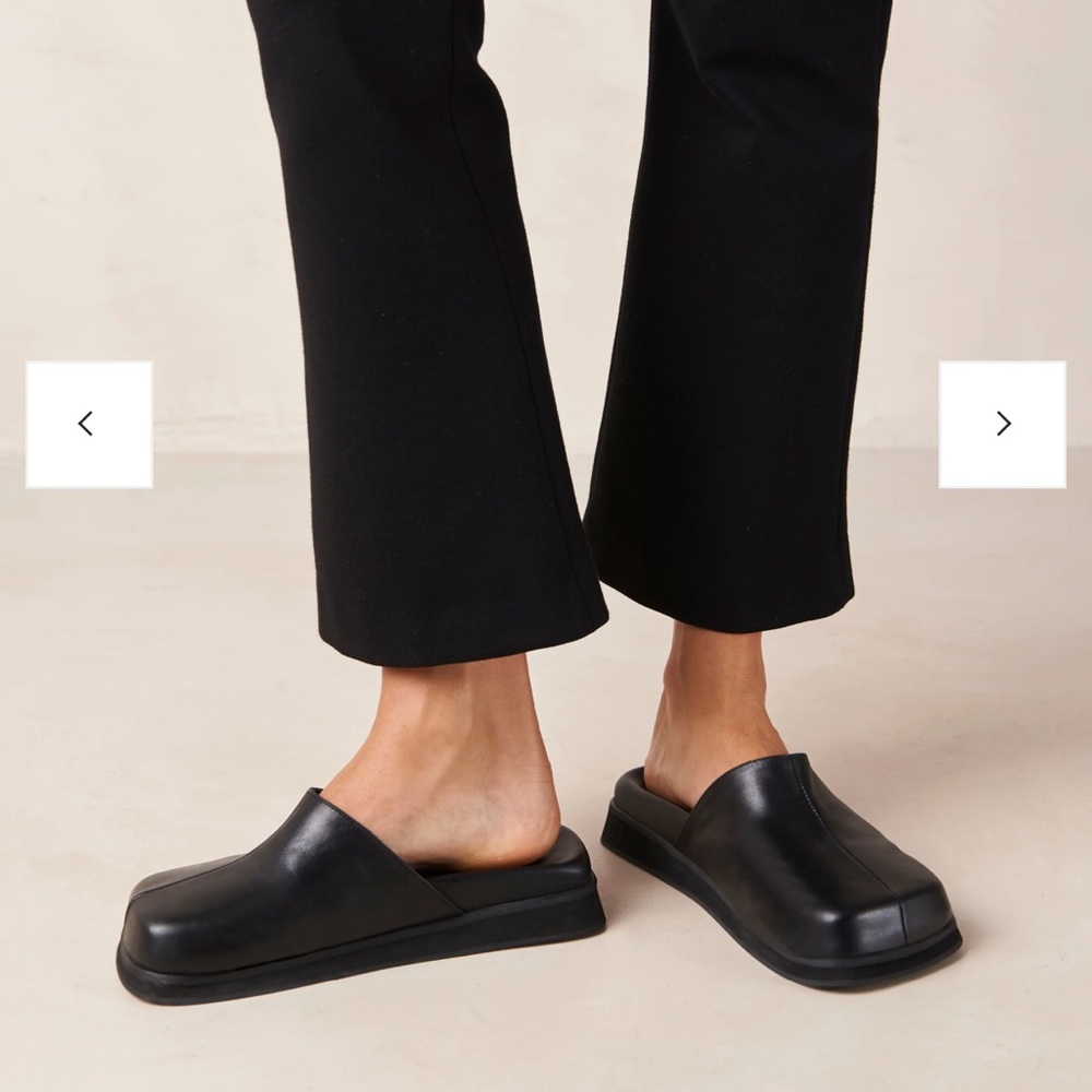 ALOHAS Whiz - Black Leather Mules -Eu 38/ US 8 - Gently use, great condition